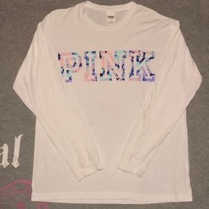 Victoria’s Secret PINK Watercolor Tee Shirt L